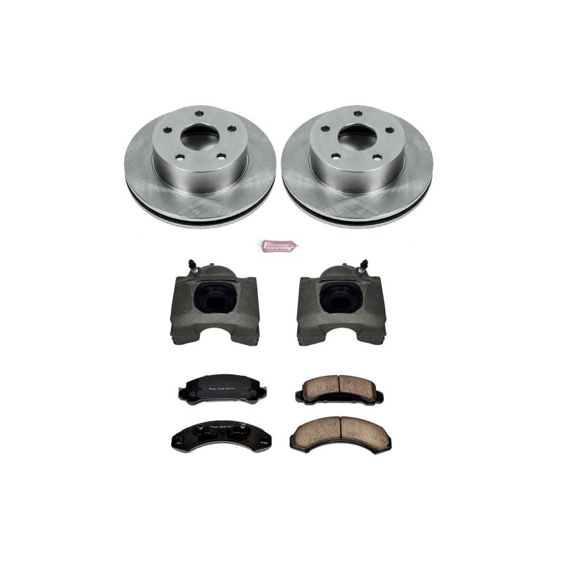 PSB Autospecialty Kit w/Cals - Power Stop 90-97 Ford Aerostar Front Autospecialty Brake Kit w/Calipers
