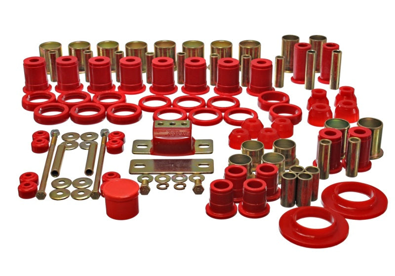 ES Hyper-Flex Sets - Red - Energy Suspension 78-87 Oldsmobile Cutlass/442/F-85/Europa Red Hyper-flex Master Bushing Set