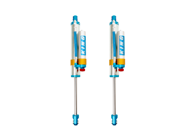 KIN 2.5 Shocks - King Shocks 2005+ Ford F-250/F-350 4WD Rear 2.5 Dia Piggy Hose Reservoir Shock w/Adjuster (Pair)