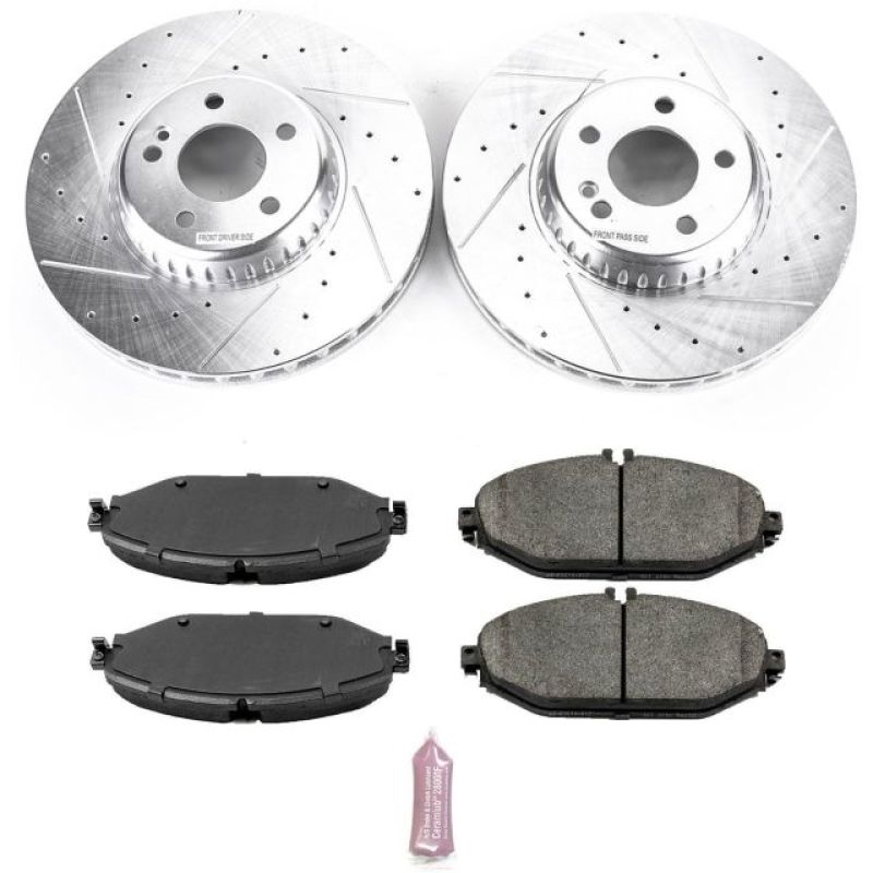 PSB Z23 Evolution Kit - Power Stop 17-18 Mercedes-Benz C300 Front Z23 Evolution Sport Brake Kit