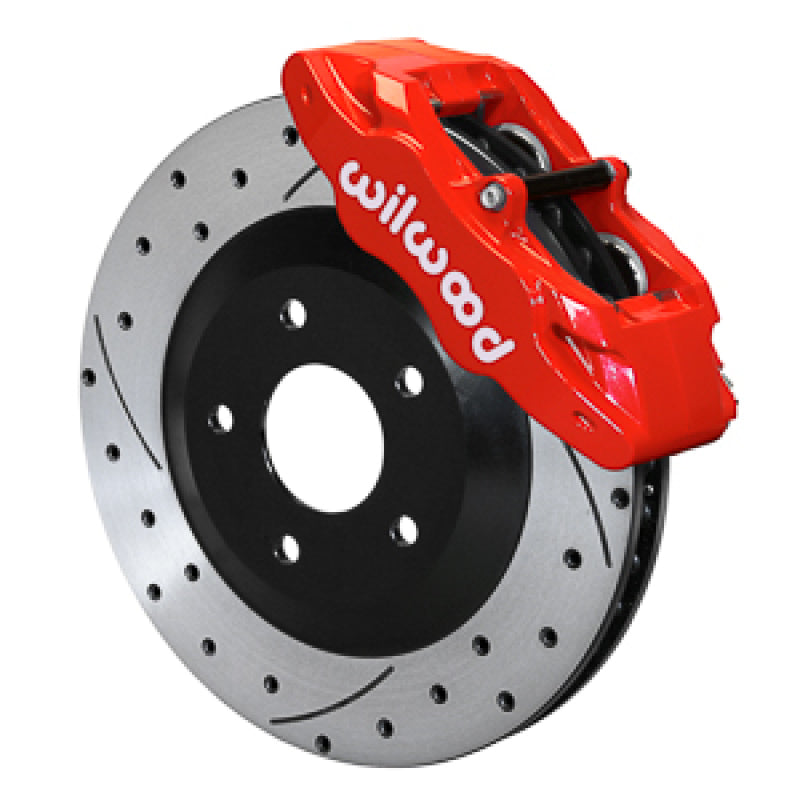 WIL SLC56 Brake Kit - Wilwood 05-13 C6 Corvette Base SLC56 Front Rotor & Brake Kit - Red