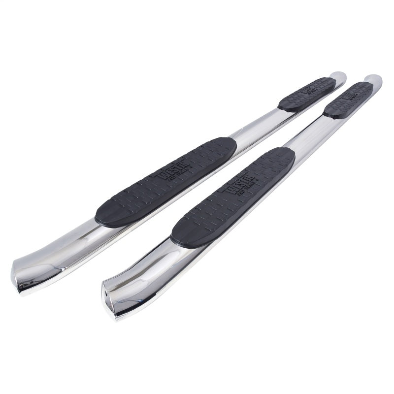 WES Nerf Bars - PRO TRAXX 4 - Westin 2005-2018 Toyota Tacoma Double Cab PRO TRAXX 4 Oval Nerf Step Bars - SS