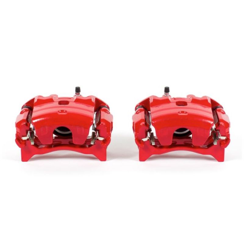 PSB Red Calipers - Power Stop 13-17 Nissan Altima Front Red Calipers w/Brackets - Pair
