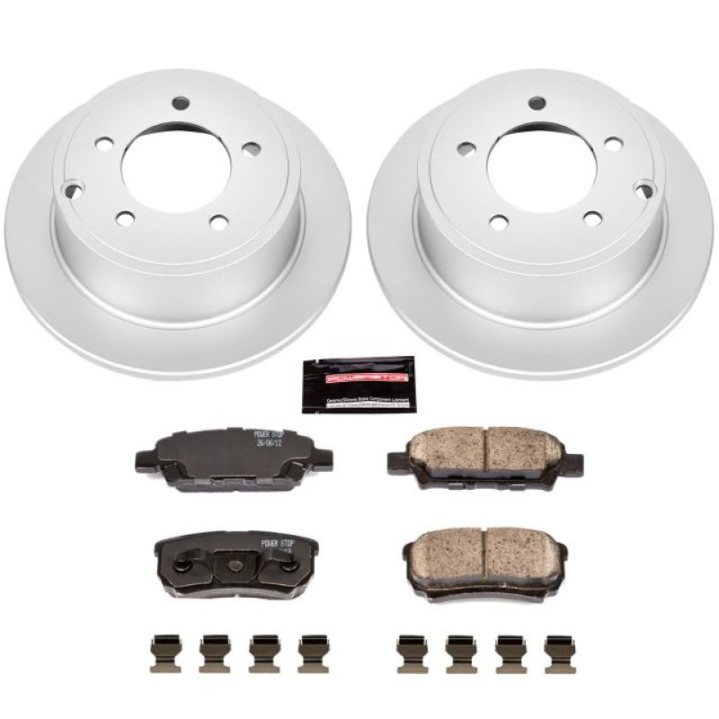 PSB Z17 Evolution Coated Kit - Power Stop 11-14 Chrysler 200 Rear Z17 Evolution Geomet Coated Brake Kit
