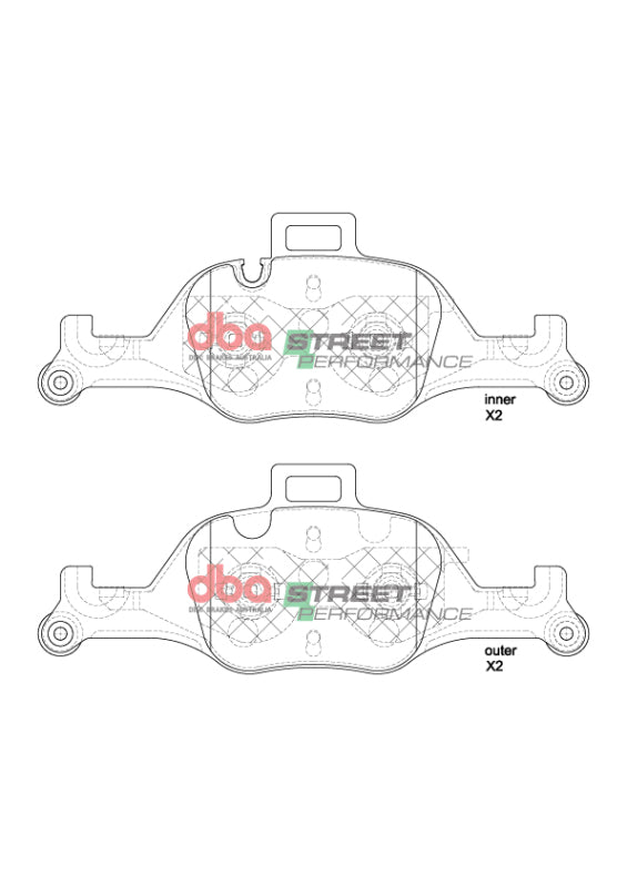 DBA SP Performance Brake Pads - DBA 20-22 BMW 330i (G20/G22/G23/G30) SP Performance Front Brake Pads