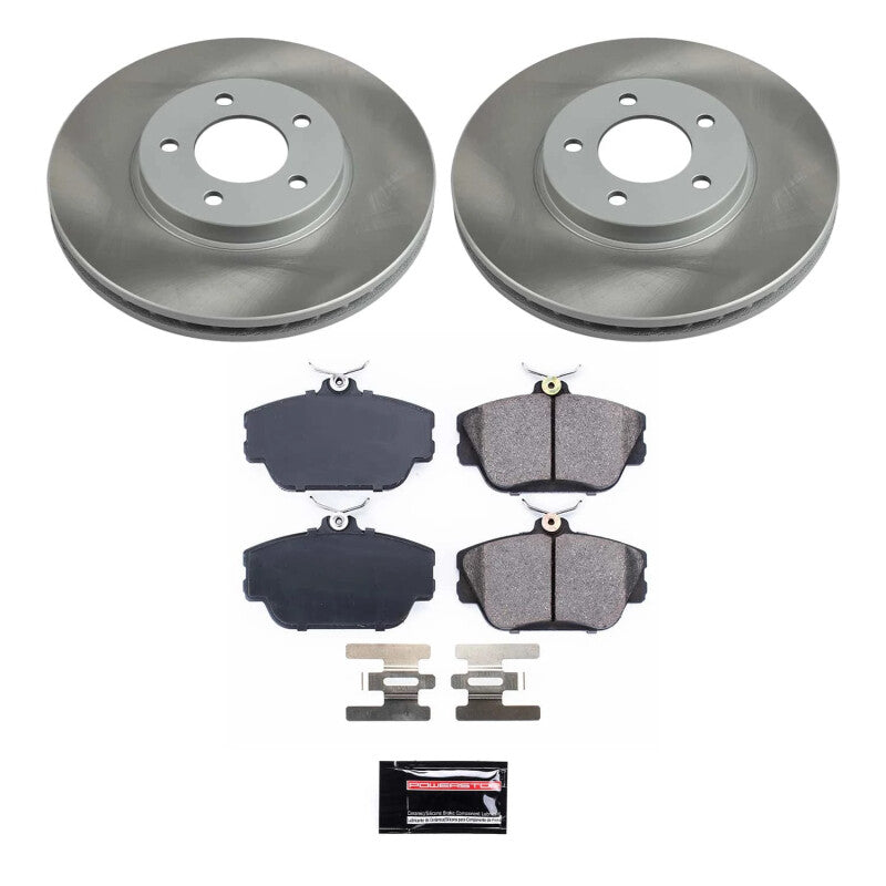 PSB Semi-Coated Rotor Kits - Power Stop 01-05 Mercury Sable Front Semi-Coated Rotor Kit