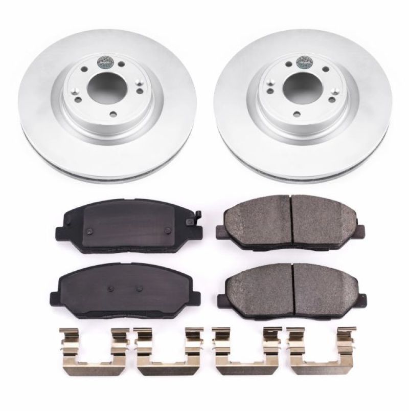 PSB Z17 Evolution Coated Kit - Power Stop 09-11 Hyundai Genesis Front Z17 Evolution Geomet Coated Brake Kit