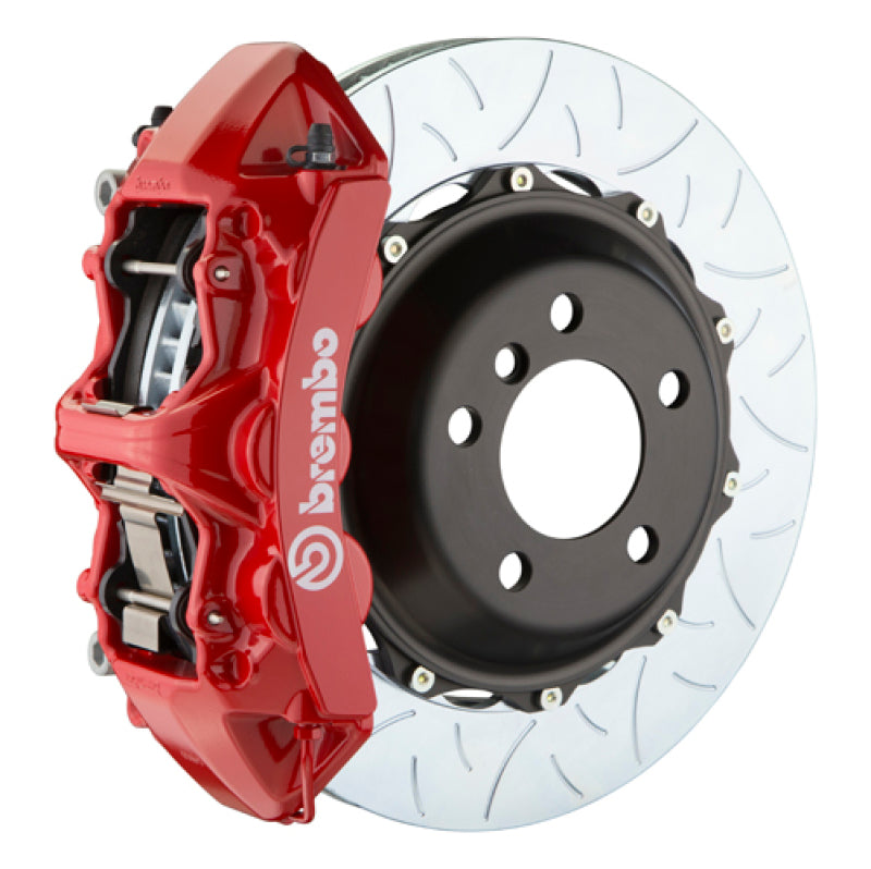 BRB Big Brake Kits - Brembo 01-06 M3 (E46) Front GT BBK 6 Piston Cast 380x32 2pc Rotor Slotted Type3-Red