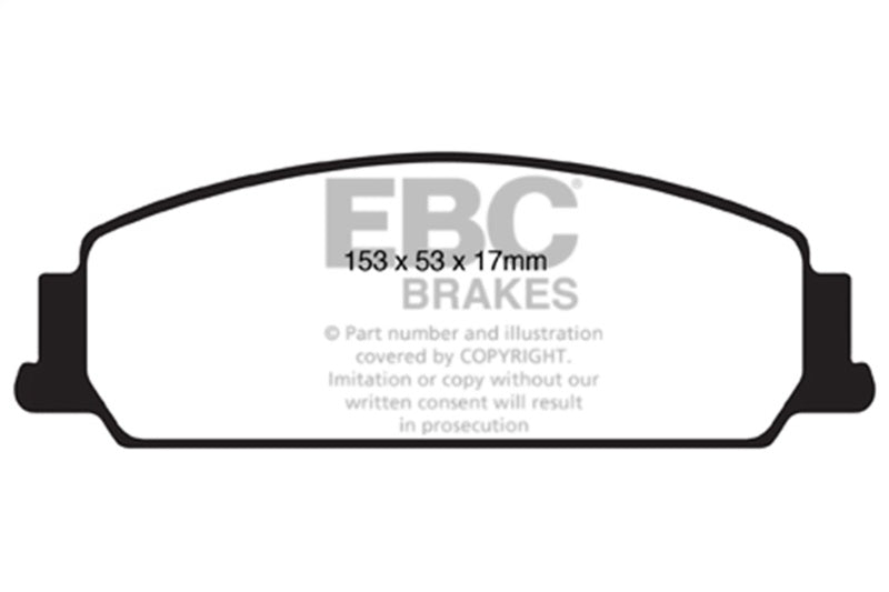 EBC Redstuff Brake Pad Sets - EBC 08-10 Pontiac G8 3.6 Redstuff Front Brake Pads