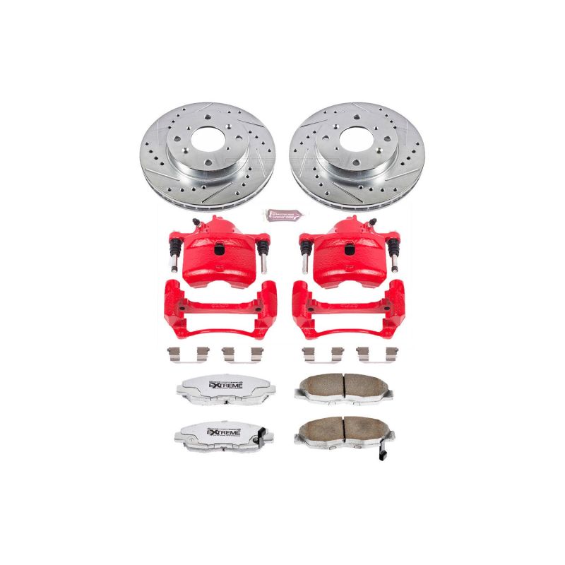 PSB Z26 Street Kit w/Cals - Power Stop 98-02 Honda Accord Front Z26 Street Warrior Brake Kit w/Calipers