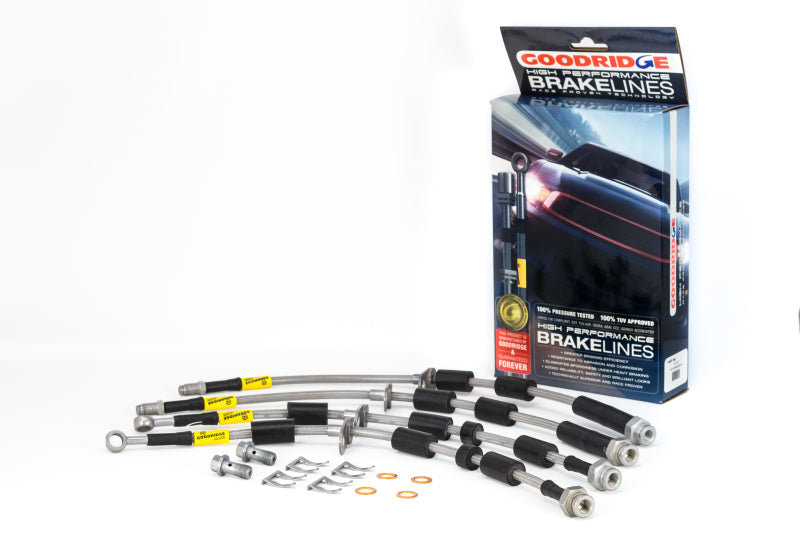 GR G-Stop Brake Line Kits - Goodridge 14-19 Ford Fiesta ST Stainless Steel Brake Line Kit
