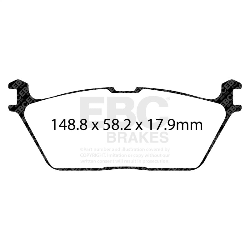 EBC Yellowstuff Brake Pad Sets - EBC 2019+ Ram Trucks 1500 (DT) Yellowstuff Rear Brake Pads