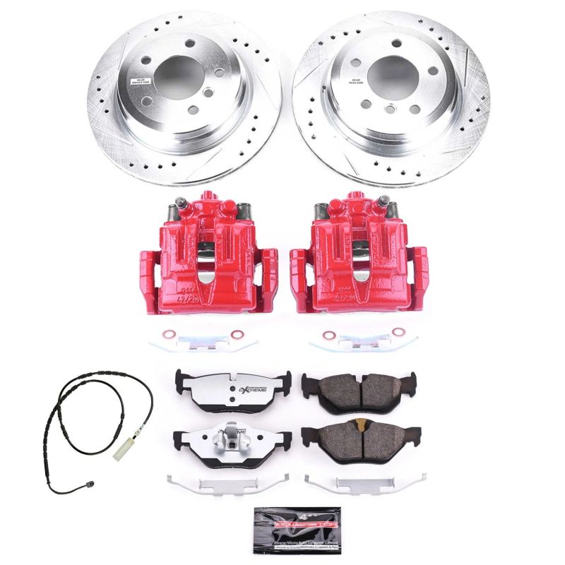 PSB Z26 Street Kit w/Cals - Power Stop 13-15 BMW X1 Rear Z26 Street Warrior Brake Kit w/Calipers
