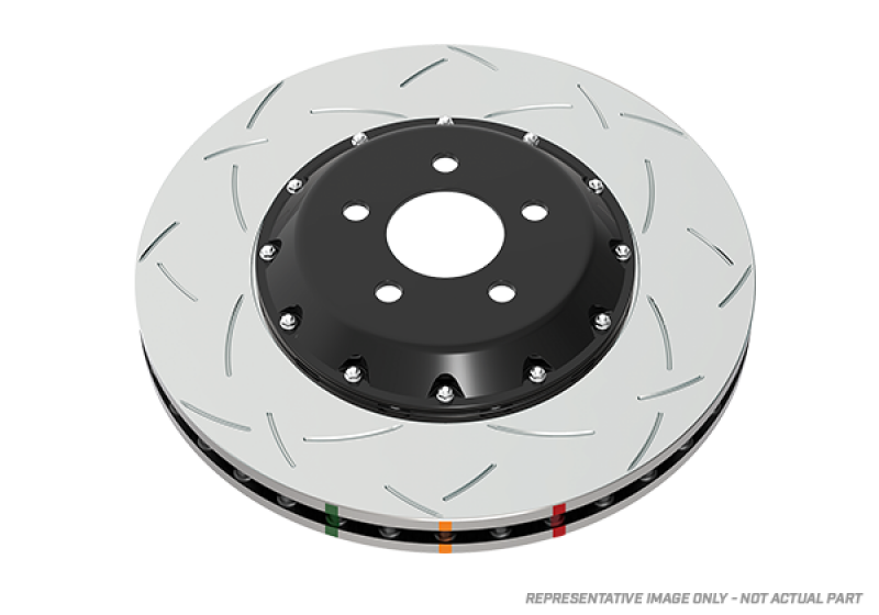 DBA 5000 Series Slotted Rotors - DBA 93-98 Toyota Supra Base Front 5000 Series Slotted Rotor w/Black Hat