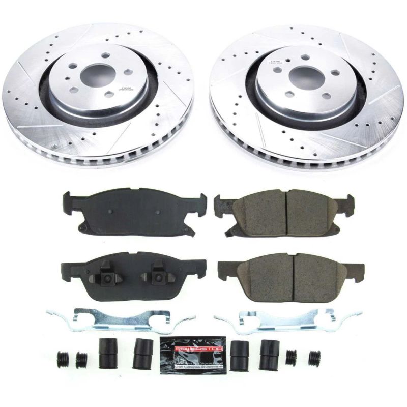 PSB Z23 Evolution Kit - Power Stop 2019 Ford Edge Front Z23 Evolution Sport Brake Kit