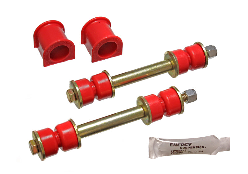 ES Sway Bar Bushings - Red - Energy Suspension 89 Toyota 4Runner 2/4WD Red 24mm Complete Front Sway Bar Bushing Set
