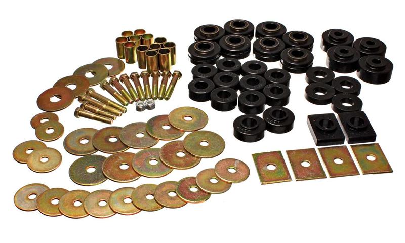 ES Body Mounts - Black - Energy Suspension 64-67 Buick Century/Regal/Grand National/Skylark/Special Black Body Mount Set