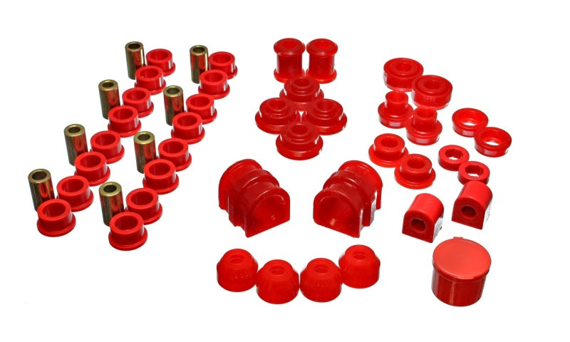 ES Hyper-Flex Sets - Red - Energy Suspension 91-02 Saturn S Series Coupe/Sedan/Wagon Red Hyper-Flex Master Bushing Set