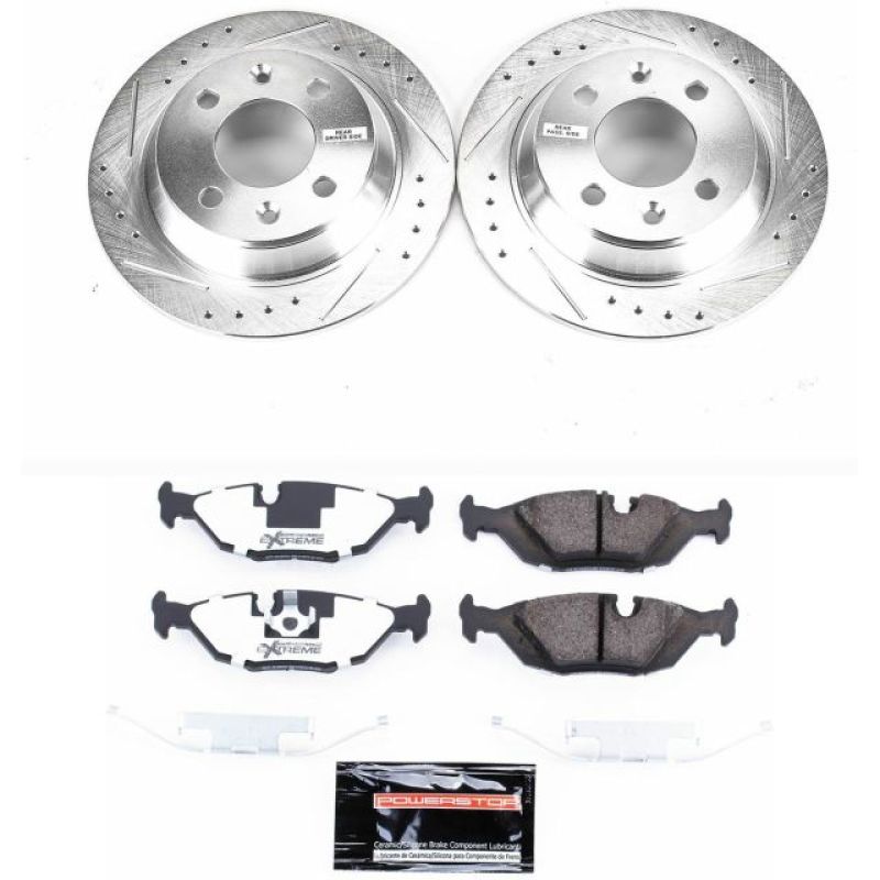 PSB Z26 Street Warrior Kit - Power Stop 88-93 Saab 900 Rear Z26 Street Warrior Brake Kit