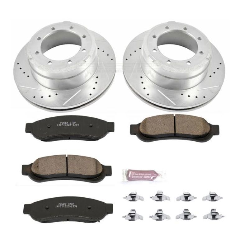 PSB Z23 Evolution Kit - Power Stop 10-12 Ford F-350 Super Duty Rear Z23 Evolution Sport Brake Kit