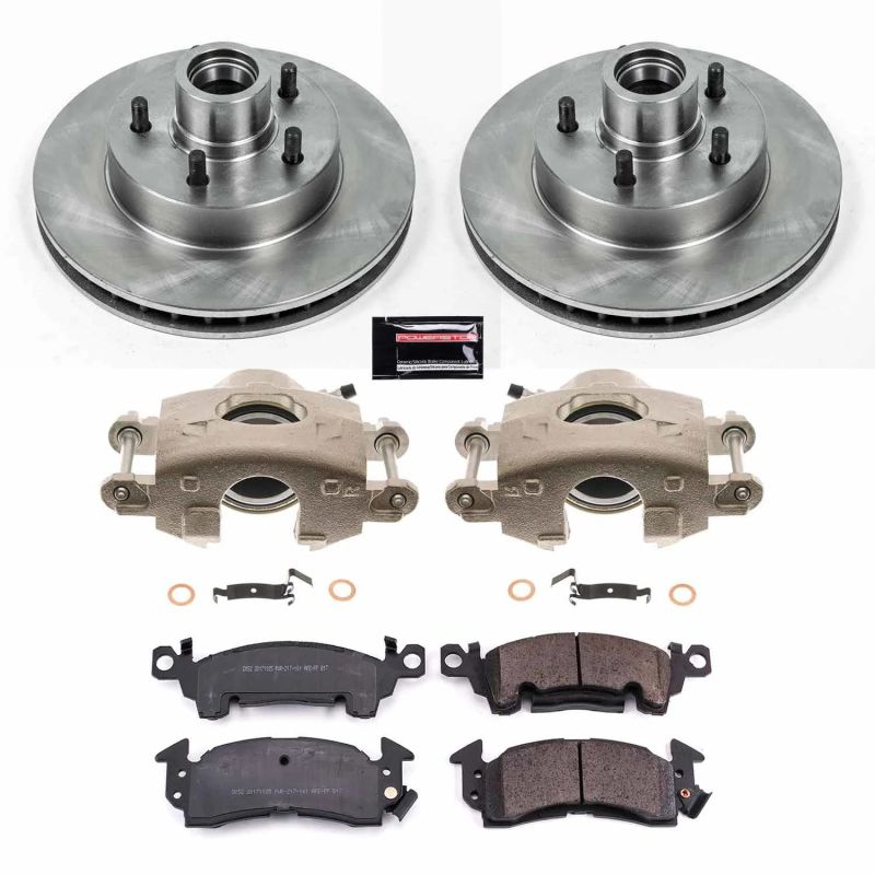 PSB Autospecialty Rotor - Power Stop 1977 Cadillac Fleetwood Front Autospecialty Kit w/Cals