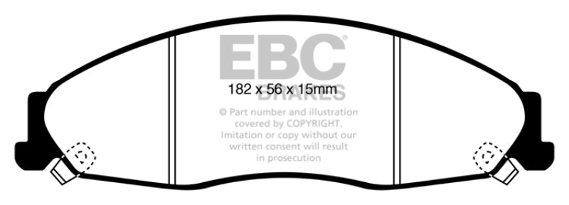 EBC Redstuff Brake Pad Sets - EBC 05-08 Pontiac Grand Prix 5.3 Redstuff Front Brake Pads