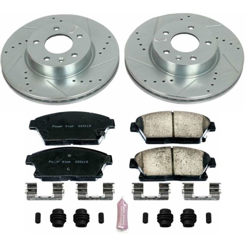 PSB Z23 Evolution Kit - Power Stop 13-18 Cadillac ATS Front Z23 Evolution Sport Brake Kit