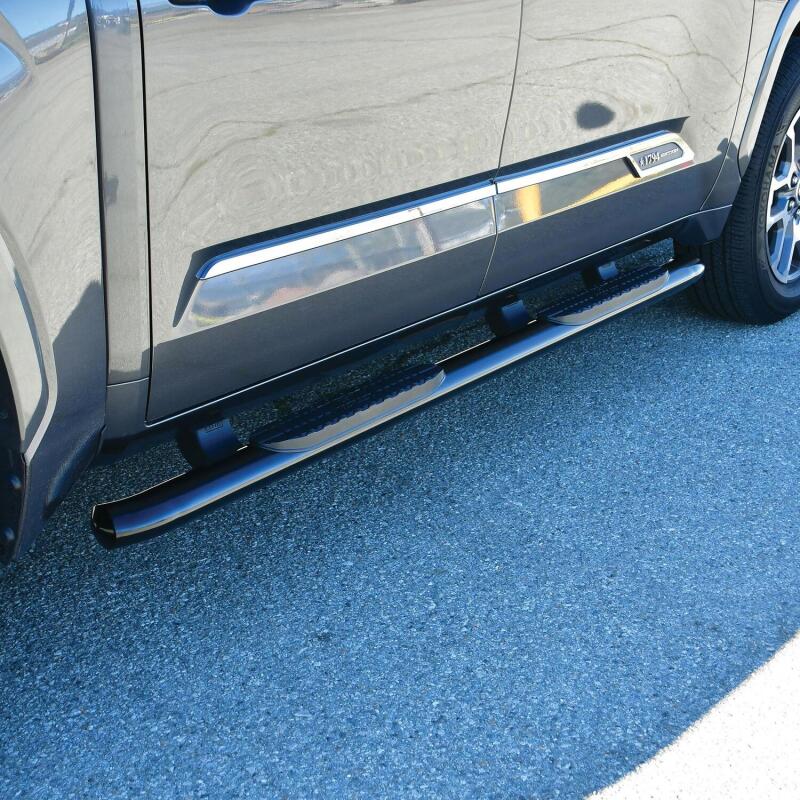 WES Nerf Bars - PRO TRAXX 4 - Westin 2022 Toyota Tundra CrewMax PRO TRAXX 4 Oval Nerf Step Bars - Black