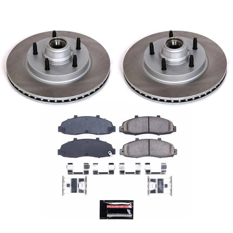 PSB Semi-Coated Rotor Kits - Power Stop 97-00 Ford F-150 Front Semi-Coated Rotor Kit