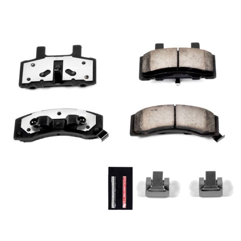 PSB Z36 Truck & Tow Brake Pads - Power Stop 87-93 Ford Bronco Front Z36 Truck & Tow Brake Pads w/Hardware