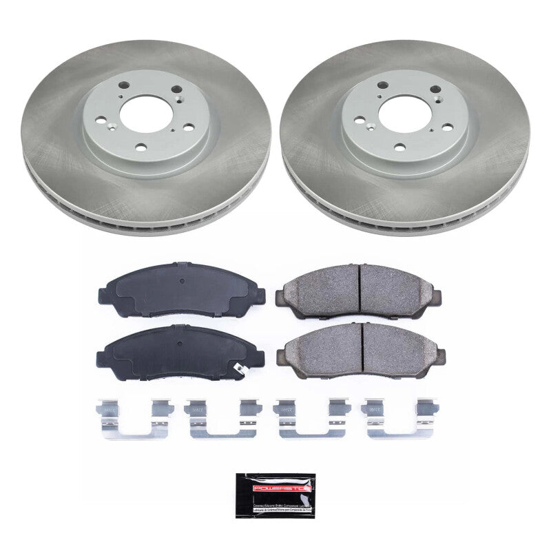 PSB Semi-Coated Rotor Kits - Power Stop 09-15 Honda Pilot Front Semi-Coated Rotor Kit