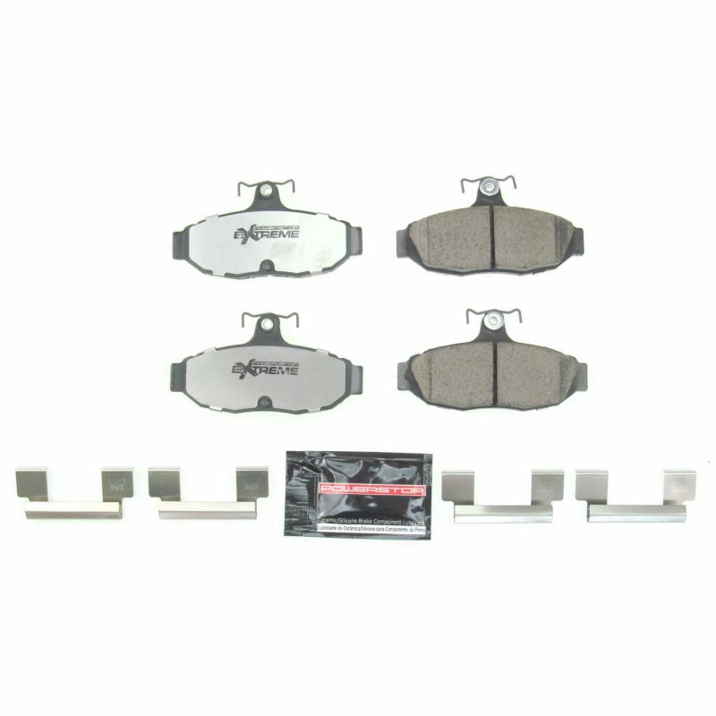 PSB Z26 Extreme Brake Pads - Power Stop 1993 Ford Mustang Rear Z26 Extreme Street Brake Pads w/Hardware