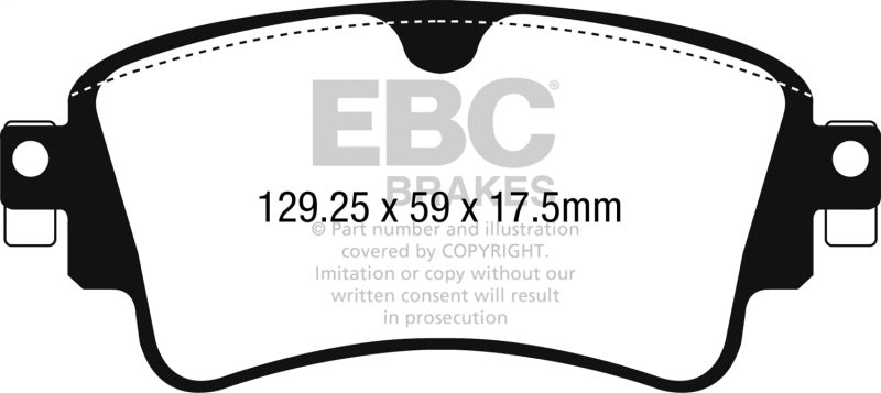 EBC Greenstuff Brake Pad Sets - EBC 2018+ Audi A4 Allroad Quattro 2.0L Turbo Greenstuff Rear Brake Pads