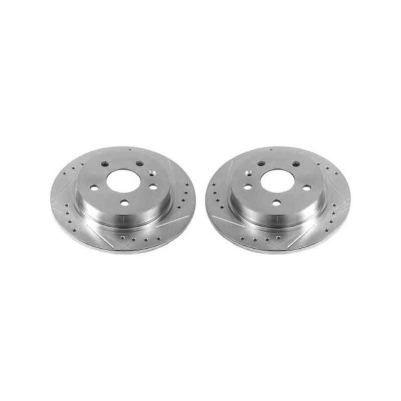 PSB Evolution Drill/Slot Rotor - Power Stop 12-16 Buick LaCrosse Rear Evolution Drilled & Slotted Rotors - Pair