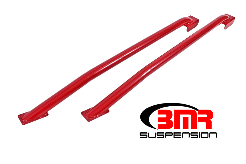 BMR Subframe Connectors - BMR 79-04 Fox Mustang Hardtop Only Weld-On Boxed STD. Subframe Connectors - Red