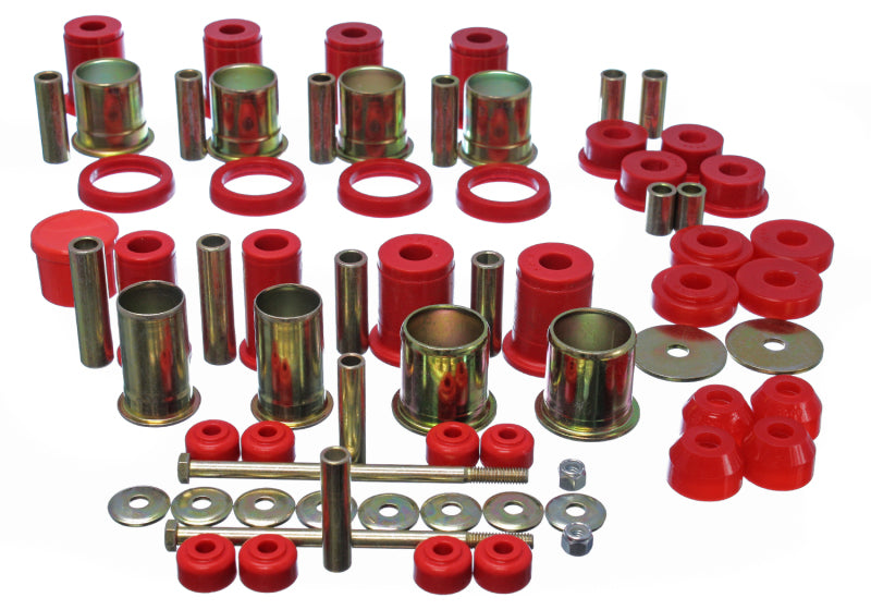 ES Hyper-Flex Sets - Red - Energy Suspension 89-92 Chevrolet Camaro Red Hyper-flex Master Bushing Set