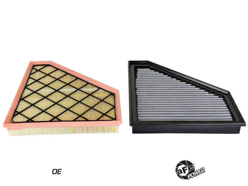 AFE Direct Fit Pro DRY S Air Filter - aFe Magnum FLOW Pro DRY S OE Replacement Filter 13-17 Cadillac ATS V6-3.6L