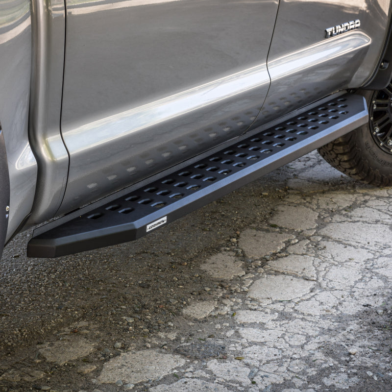 GOR RB20 Boards - Tex Black - Go Rhino 2022 Toyota Tundra Crew Max 4dr RB20 Kit w/RB20 Running Board + Brkts - Tex. Blk