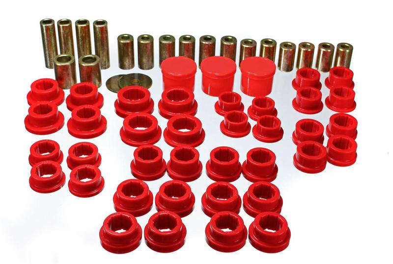 ES Cntrl Arm Bushings - Red - Energy Suspension 02-09 350Z / 03-07 Infiniti G35 Coupe Red Rear Control Arm Bushing Set
