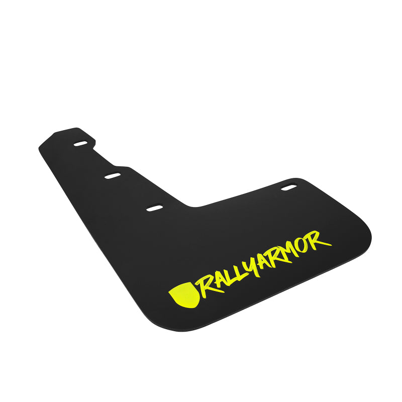 RAL UR Black Flap/Green Logo - Rally Armor 15-21 Subaru WRX/STI Black Mud Flap Green Altered Font Logo