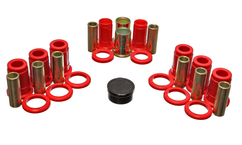 ES Cntrl Arm Bushings - Red - Energy Suspension 59-64 Bel Air/Biscayne/Impala / 64 El Camino Control Arm Bushing Set