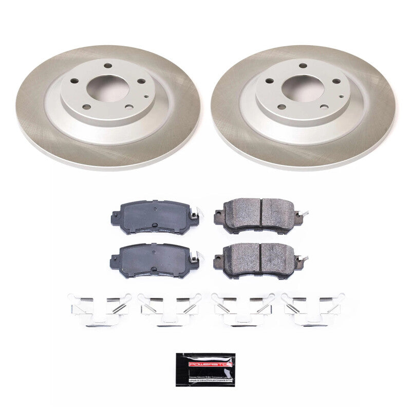 PSB Semi-Coated Rotor Kits - Power Stop 13-15 Mazda CX-5 Rear Semi-Coated Rotor Kit