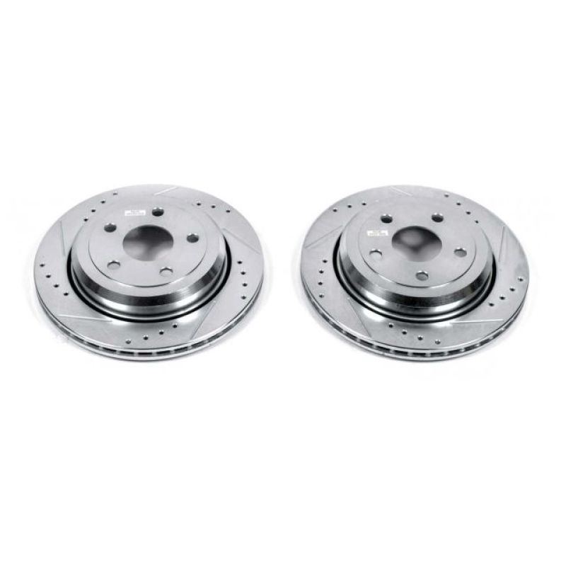 PSB Evolution Drill/Slot Rotor - Power Stop 11-19 Dodge Durango Rear Evolution Drilled & Slotted Rotors - Pair