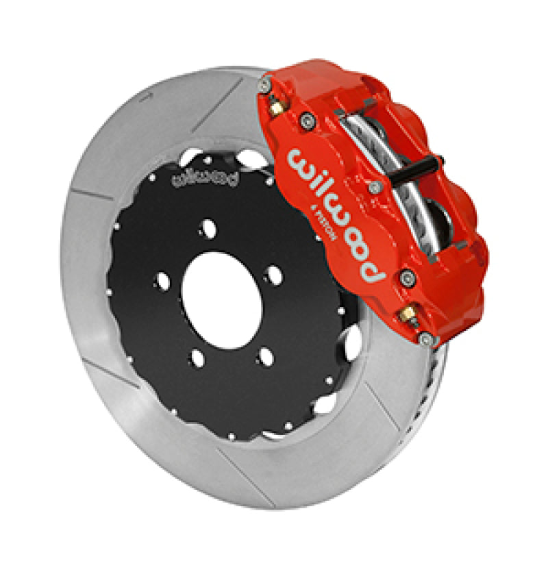 WIL Superlite Brake Kit - Wilwood 03-11 Crown Victoria Forged Narrow Superlite 6R Front Brake Kit w/ Slotted GT Rotor - Red