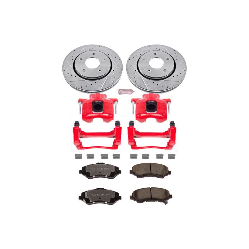PSB Z36 Truck & Tow Kit w/Cals - Power Stop 08-16 Chrysler Town and Country Front Z36 Truck & Tow Brake Kit w/Calipers