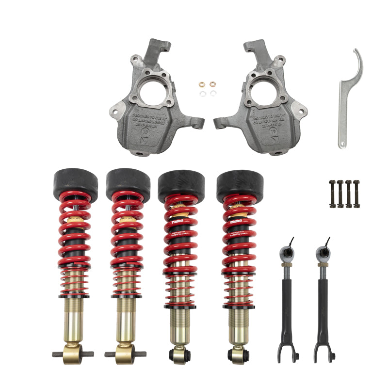 BT Coilover Kit - Belltech 21+ GM SUV SWB ONLY Front and Rear Height Adjustable Coilover Kit