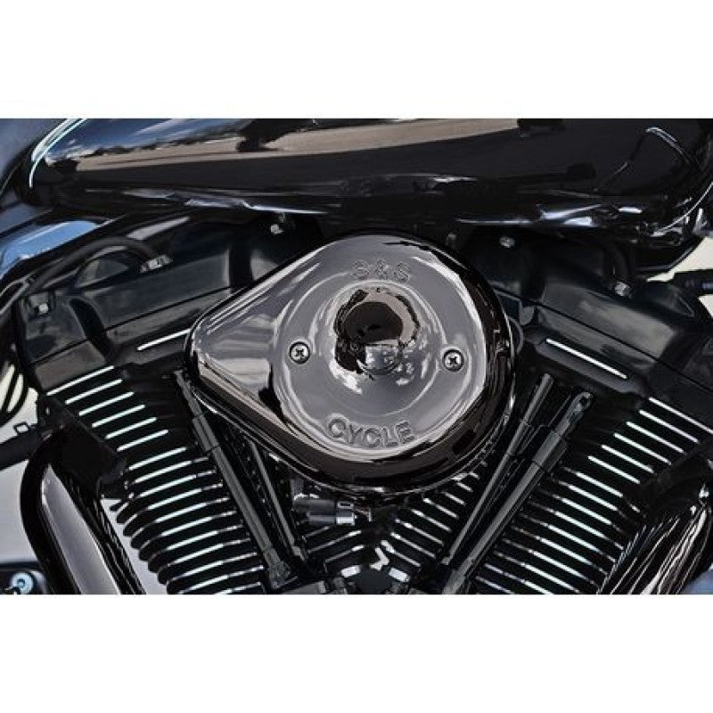 SSC Air Cleaner Kits - S&S Cycle 17-23 M8 Models Lava Chrome Stealth Teardrop Air Cleaner Kit