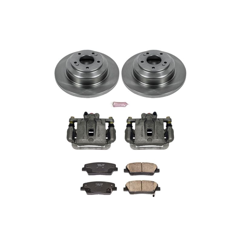 PSB Autospecialty Kit w/Cals - Power Stop 10-16 Hyundai Genesis Coupe Rear Autospecialty Brake Kit w/Calipers