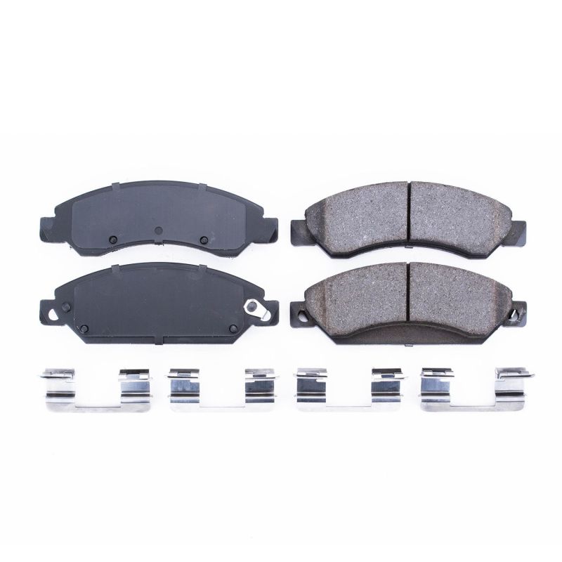 PSB Z17 Evolution Brake Pads - Power Stop 2007 Cadillac Escalade Front Z17 Evolution Ceramic Brake Pads w/Hardware