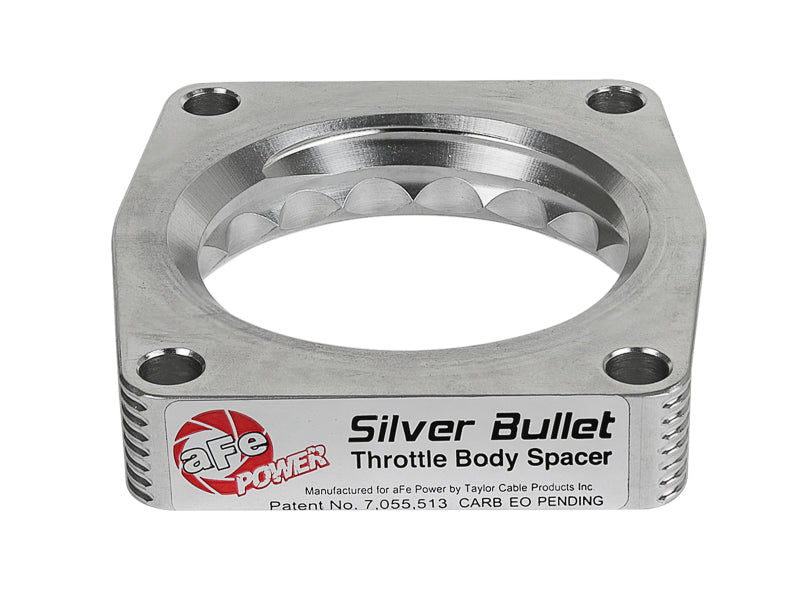 AFE Silver Bullet TBS - aFe Silver Bullet Throttle Body Spacer TBS 17-19 Nissan Patrol (Y61) I6-4.8L